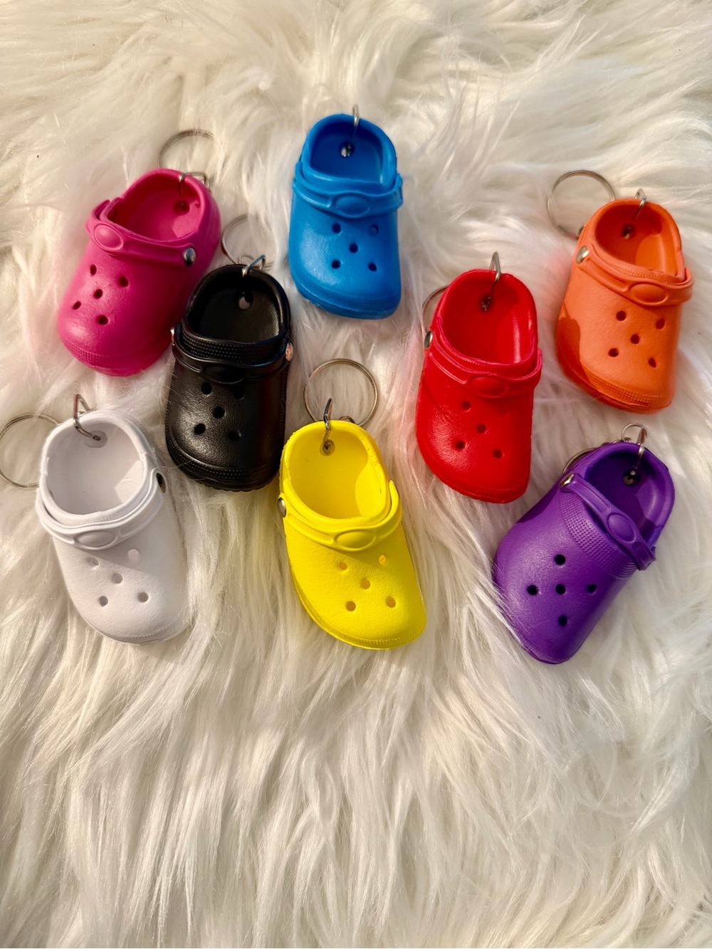 NWOT (Various) Mini Clog Keychain Charms in Multiple Colors